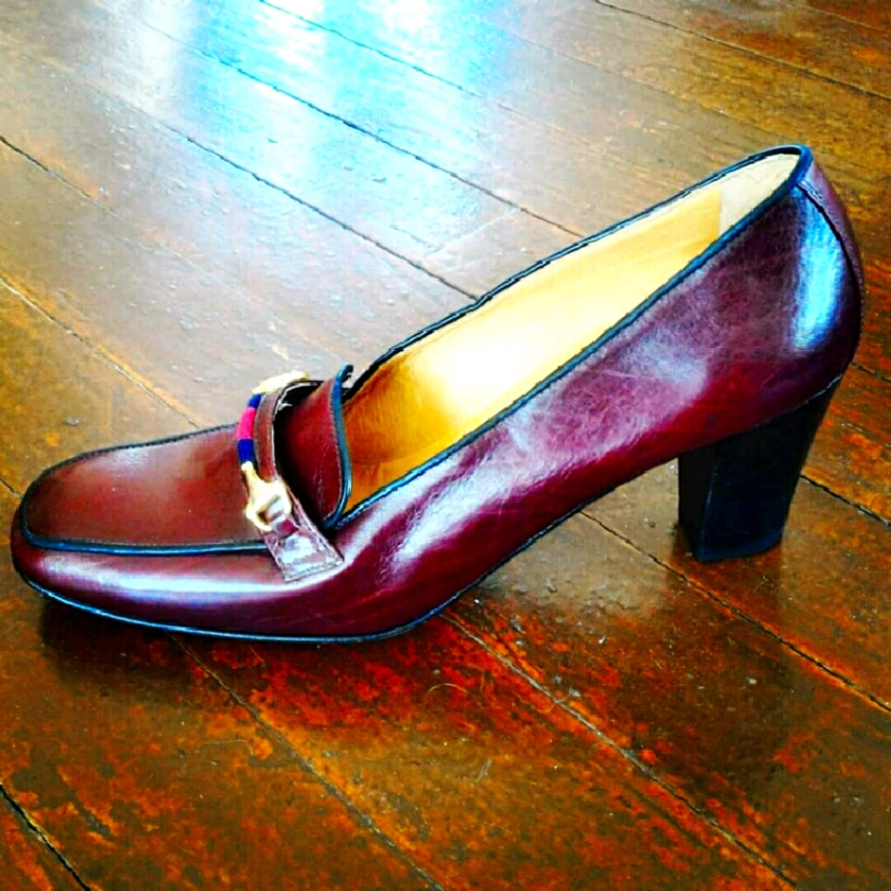 Gucci Authenticated Leather Shoes